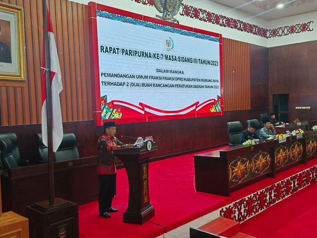 Fraksi PDIP Murung Raya Berikan Catatan Dua Raperda